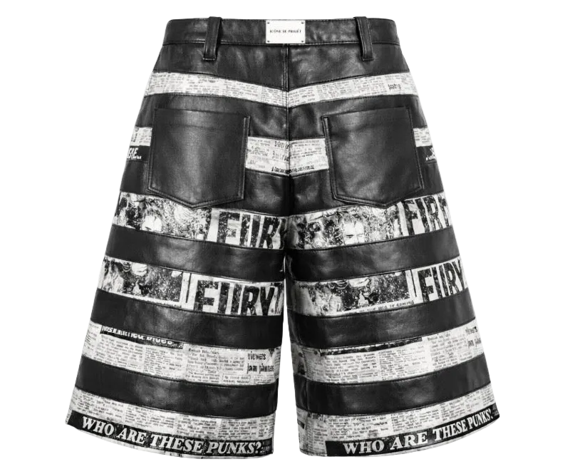 “WHO ARE THESE PUNKS?” LEATHER SHORTS
